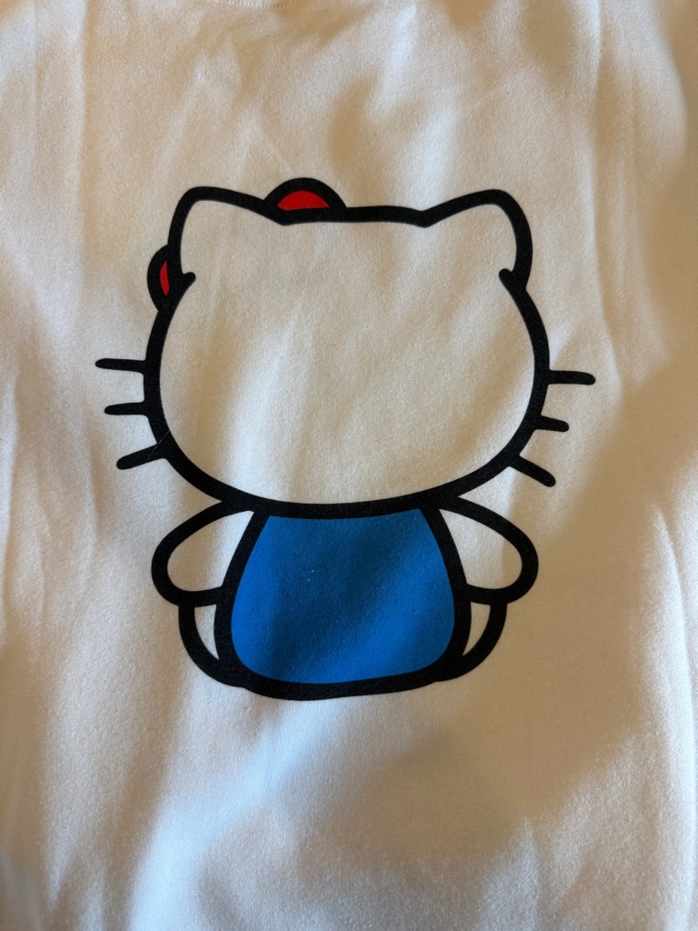 Hello Kitty White Sweatshirt with Red and Blue Graphic - Picture 2 of 3